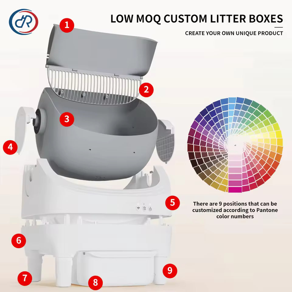 DRH Automatic Litter Box Self Cleaning Robot Cat